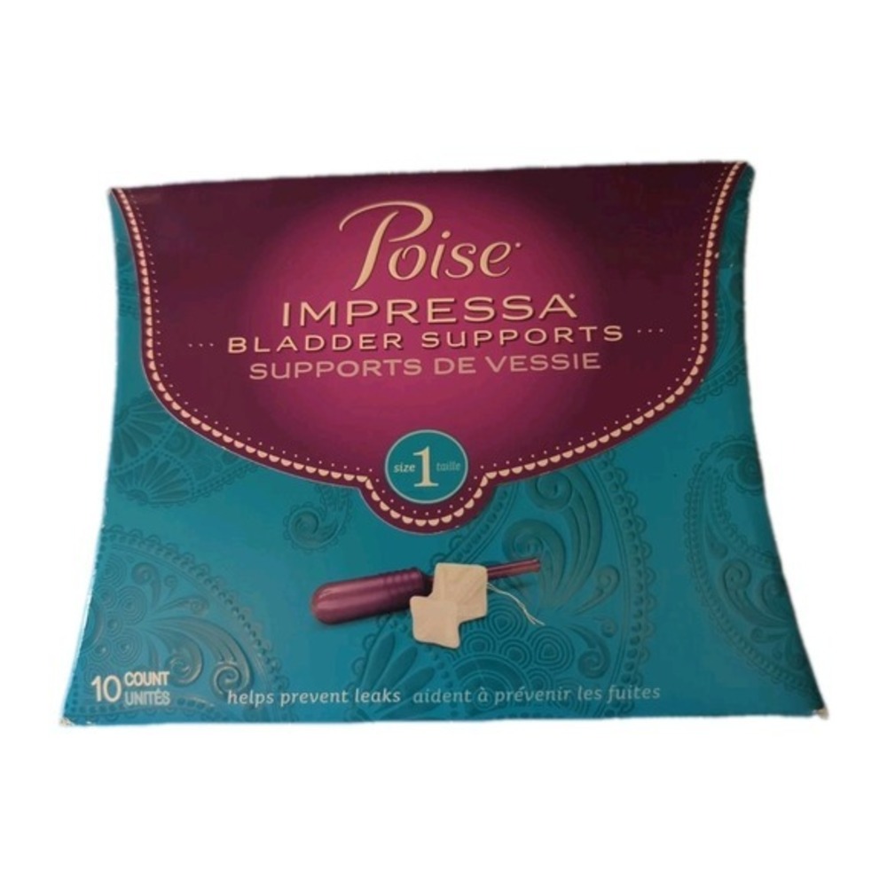 New Poise Impressa Bladder Supports 10 Count Size 1 Unopened Box Discontinued
